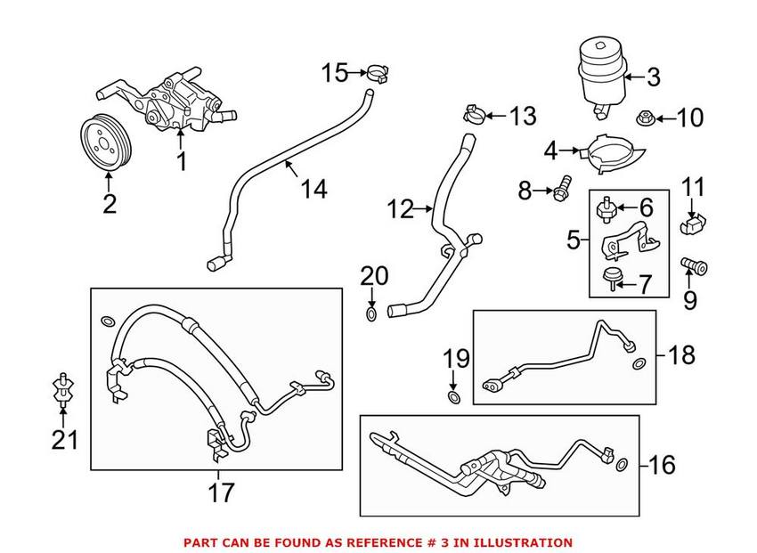 BMW Power Steering Reservoir - Front 32416767161